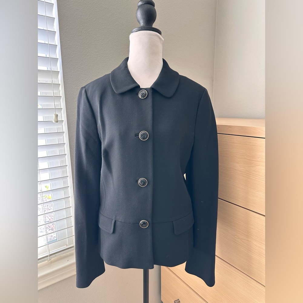 Banana Republic Black Wool Blend Women's Blazer